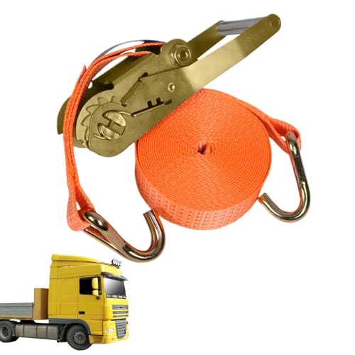 Cinghie di ancoraggio per camion e auto ad alta resistenza - Cinghie di carico ispessite da 15 m | Tenditore per funi resistente all'usura, stoccaggio e trasporto in magazzino