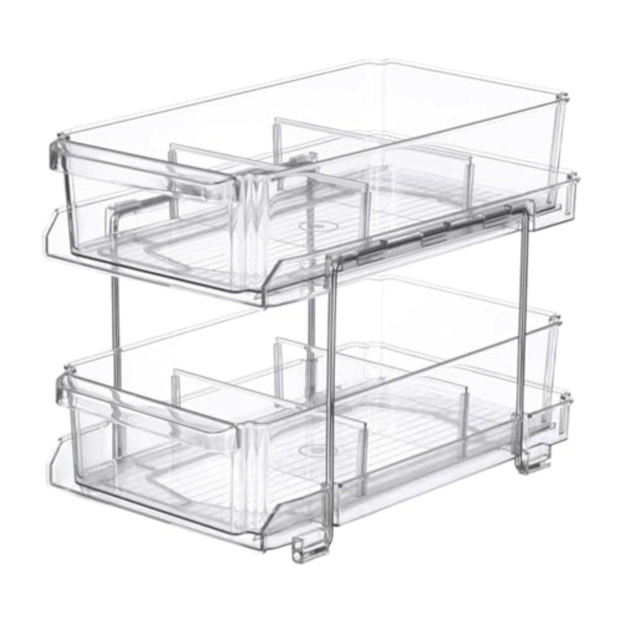 Desktop Organizer Rack, 2 Layer Makeup Trays