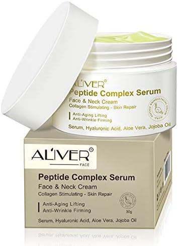 Premium Peptide Complex Serum For Face Neck With Serum, Hyaluronic Acid, Aloe Vera, Jojoba Oil Anti Ageing & Anti Wrinkle Plump, Hydrate & Revitalize Your Skin While Filling Fine Lines And Wrinkles
