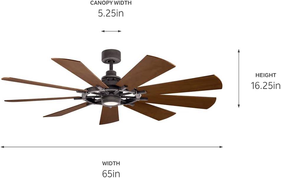 Kichler 65 Inch Gentry Fan