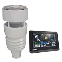 ECOWITT Stazione meteo WS3901, 7 in 1 Stazione meteo da giardino Unit&agrave; sensore esterno WS90, 7.5 pollici 3 in 1 sensore casa Wifi Indoor LCD Colore Console, IOT Controllo intelligente del collegamento