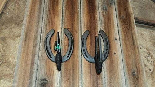Wild-Hare Western Cowboy Gun Rack Horseshoe Locking