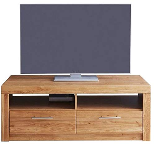 Möbeldesign Team 2000 GmbH TV-Teil Fernseh Tisch Lowboard Rack wildeiche teilmassiv, geölt 3442-15 Cover