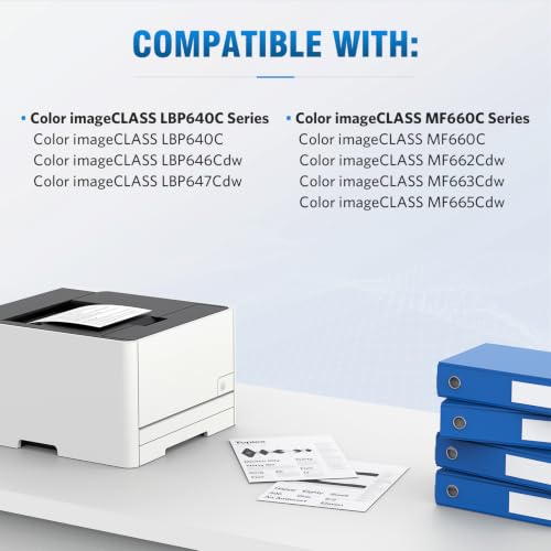 Image of 075 Toner Cartridge Set Compatible for Canon MF665CDW MF662Cdw LBP646Cdw | Replacement for Canon 075 Toner Cartridge Set Color imageclass MF665Cdw MF662Cdw MF663Cdw LBP646Cdw LBP647Cdw Printer 4 Pack