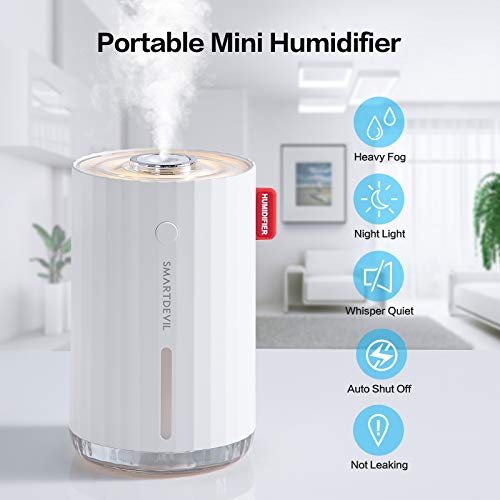 SmartDevil Mini Humidifier, 280ml Small Desk