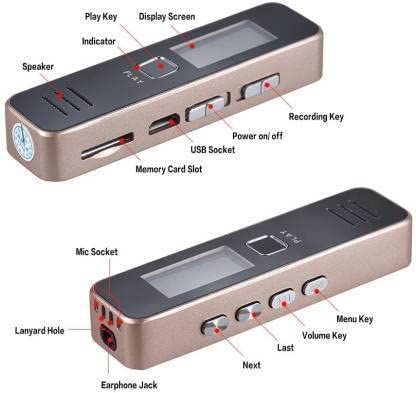 Favone Professional Digital Voice Recorder with Playback (1.2 inch Display) 1
