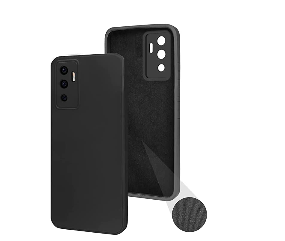 VIVO Y75 4G Back Cover | Matte Finish | 360 Degree Protection | Rubberized Matte (Black, Shock Proof) (Black)-image-27