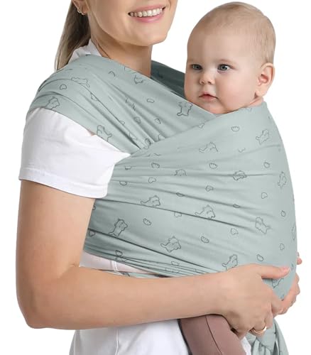 Anecoes Cute Kitten Pattern - Baby Wrap - Soft and Comfortable Baby Wearing Wrap Hands Free Design...