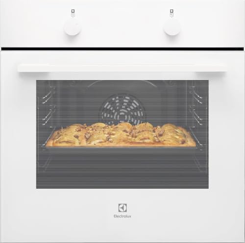 Electrolux CKB101W - Four multifonction 60 cm, nettoyage AquaClean, 6 fonctions, cavité XXL, commandes fixes, porte 2 vitres, blanc, classe A