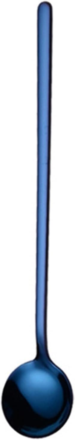 Coffee Scoops Long Handle Spoon Coffee Dessert Shop Western Tableware Atmosphere Kitchen Accessories for Tea Snacks(F)