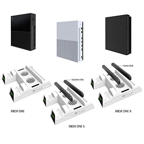 Suporte Base Vertical Com Cooler 2 Bateria Xbox One /one S X