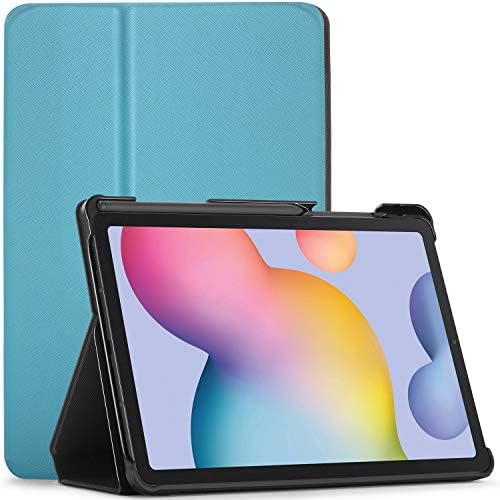 FC Cover for Samsung Galaxy Tab S6 Lite - Protective Galaxy Tab S6 Lite Case Stand with S Pen Holder - Sky Blue - Slim, Smart Auto Sleep-Wake, Samsung Galaxy Tab S6 Lite 10.4 2022 & 2020 Case, Cover