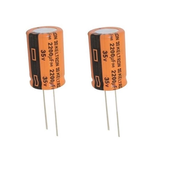 Image of Fixed Aluminum Radial Electrolytic Capacitors 220UF 35V - Pack of - 2