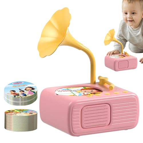 Gramófono para juguetes de reproductor de música para niños pequeños, gramófono en estilo vintage para niños | Player clásico para niños pequeños, juguetes de música pedagógica, caja de música de esti