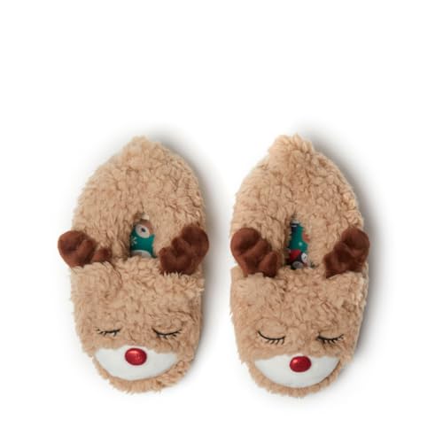 Dearfoams Toddlers Whimsical Animal Critter Washable Slipper Kids Reindeer 13 US Unisex