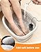 Ionic Foot Bath Detox Machine,Foot Detox Foot Bath Soak Tub with 2 Arrays,80 Disposable Foot Bath Liners,Detox Sea Salt,Folding Foot Spa Bucket,Home Salon-Level Foot Soaking Tub