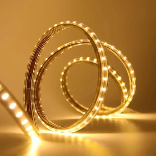 Image of XERGY 30 Meter Rope String Lights - Waterproof, 120 LEDs /M, Decorative Lighting for Home, Garden, Party & Festival (Warm White)