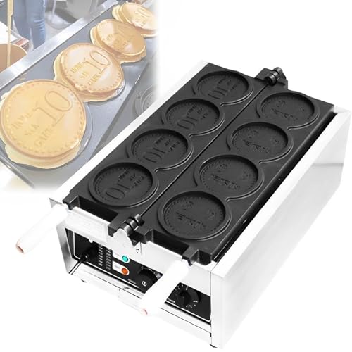 Waffle Maker 3000W Non-Stick Pie Maker With Timing And Temperature Control - Commercial Electric Bread Machine For Party, Cake Shop, Snack Bar