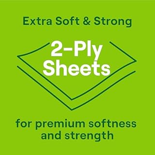 Seventh Generation Toilet Paper White Bathroom Tissue 2-ply 100% Recycled Paper without Chlorine Bleach 24 count, Pack of 2