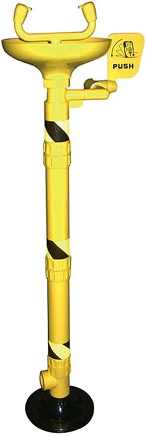 Emergency Eyewash Station, Vertical Eyewash Equipment, Carbon Steel Abs Coating, for Factory, Laboratory