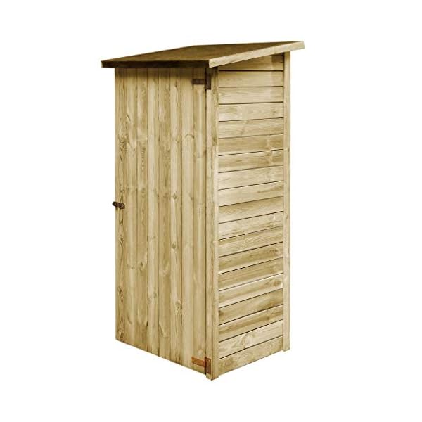 FAMIROSA Garten-Geräteschuppen Kiefernholz Imprägniert 88x76x175 cm