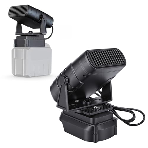 Oreilet Batteriebetriebene Raumheizung für MakitaBL1830 BL1850 BL1840Akku, Kabelloser, Tragbarer Auto-Heizlüfter, Kleine Elektrische Heizung, Windschutzscheiben-Defogger-Defroster