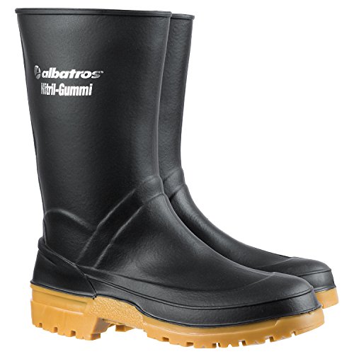 ISM halbhoher Botas de goma de nitrilo, UV contra, 37, negro