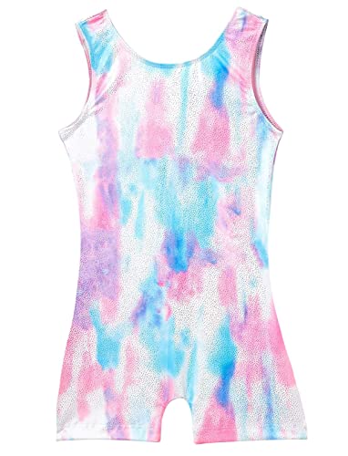 Image of Domusgo Toddler Leotard Gymnastics Long Sleeve, Sparkly Tumbling Dance Leotards for Baby Girls Kids Teens 2-14 Years
