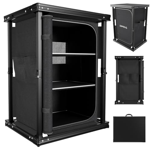 24MOVE® Campingküche Bergamo faltbar, Aluminium Reiseküche mit...