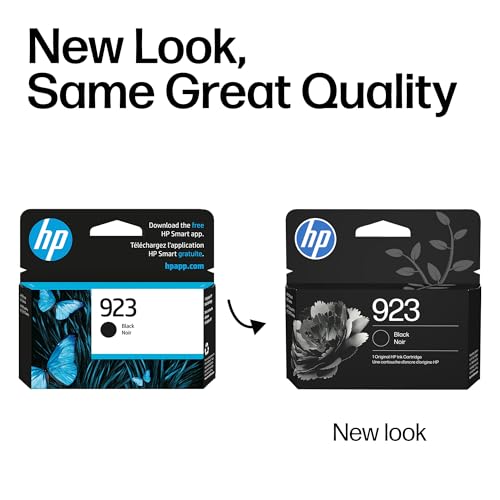 Image of HP 923 Black Ink Cartridge Printers | Works with Printer Series: OfficeJet 8120, OfficeJet Pro 8130 | Eligible for Instant Ink | 4K0T3LN, Pack of 24