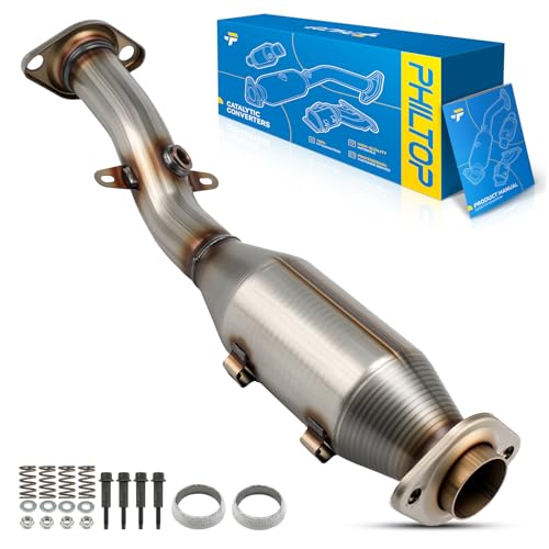 PHILTOP Rear Automotive Replacement Catalytic Converter Kit Fit for Nissan Sentra 2.0L 2009-2012 Replace# 16874, 20010ZT61A, 20010ZJ61A, 642800, 52272, EC40809, 40809 (EPA Compliant)