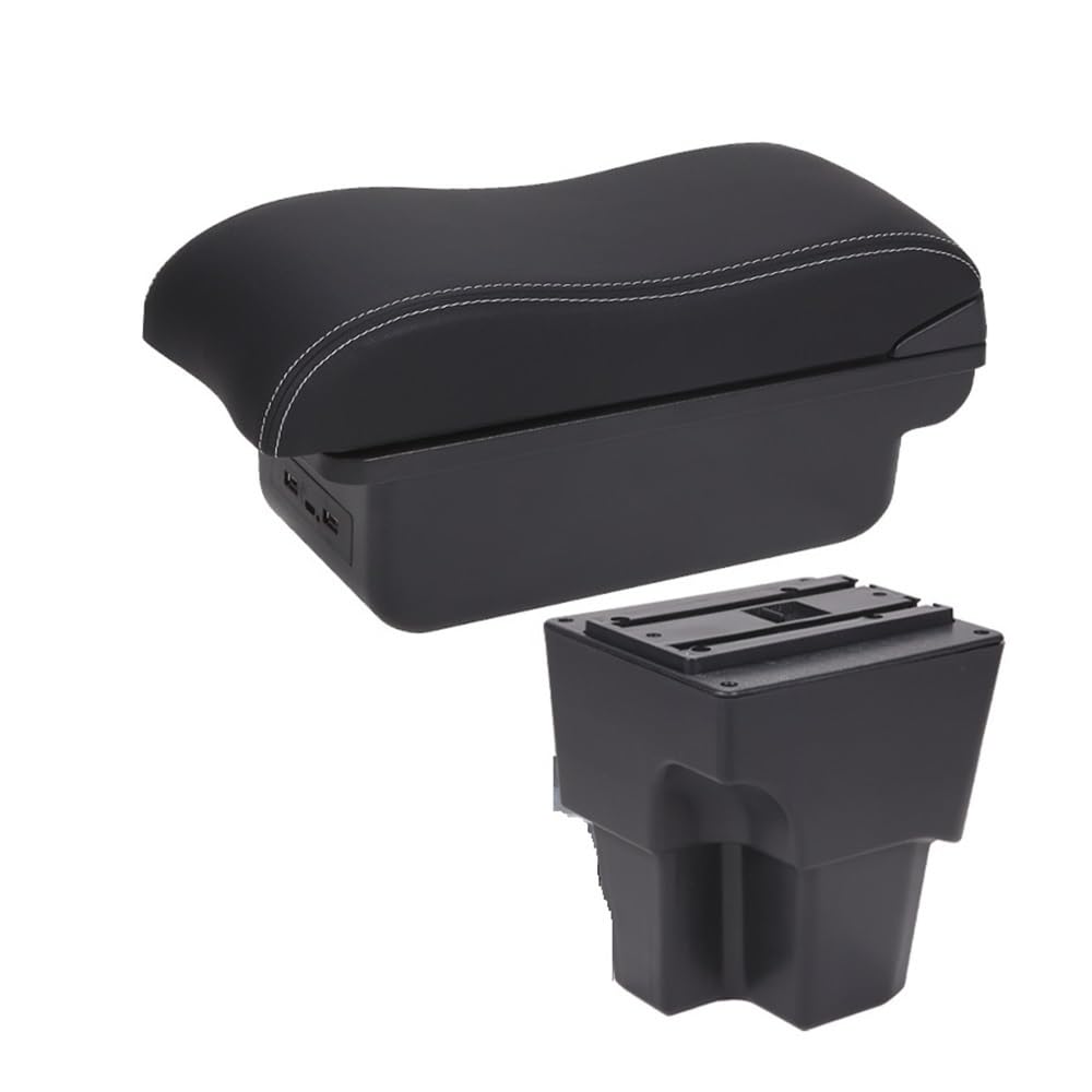 Aierdeyp B3 Black White 3Usb Car Armrest Box For Vw For T-Cross 2025