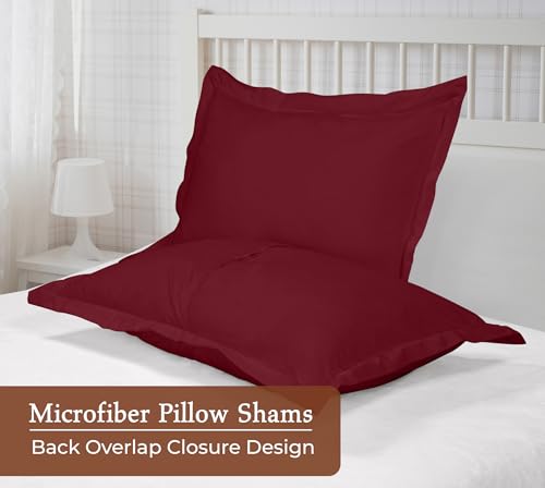 Royale Linens Pillow Shams 2 Pack Queen Size 20X30 Inch - Brushed 1800 Microfiber - Bed Pillow Shams Wrinkle Resistant Super Soft And Cozy- Back Overlap Closure thumb #1