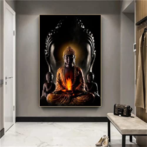 Affiches Maison Mur Décor Bouddha abstrait grand format 70x100cm - 4