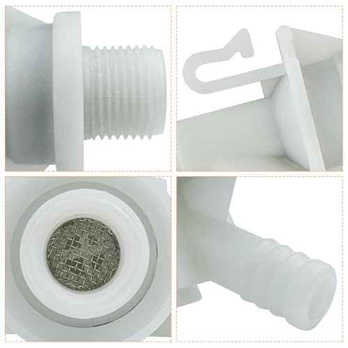 Image of 4 Pack 385311641 RV Toilet Water Valve Kit, Replacement Parts Fit for 300, 301, 310, 311, Camper Trailer