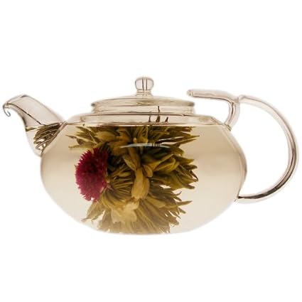 Glass Blooming Teapot 14 Ounce