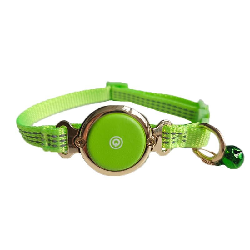 Collar para gato impermeable con patrón reflectante y soporte AirTag integrado