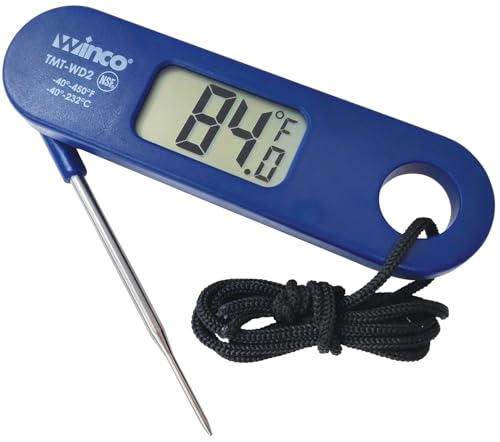 Winco 1.5mm Probe Digital Thermometer, Folding Probe