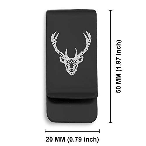 Stainless Steel Geometric Polygon Animals Classic Slim Money Clip Credit Card Holder2