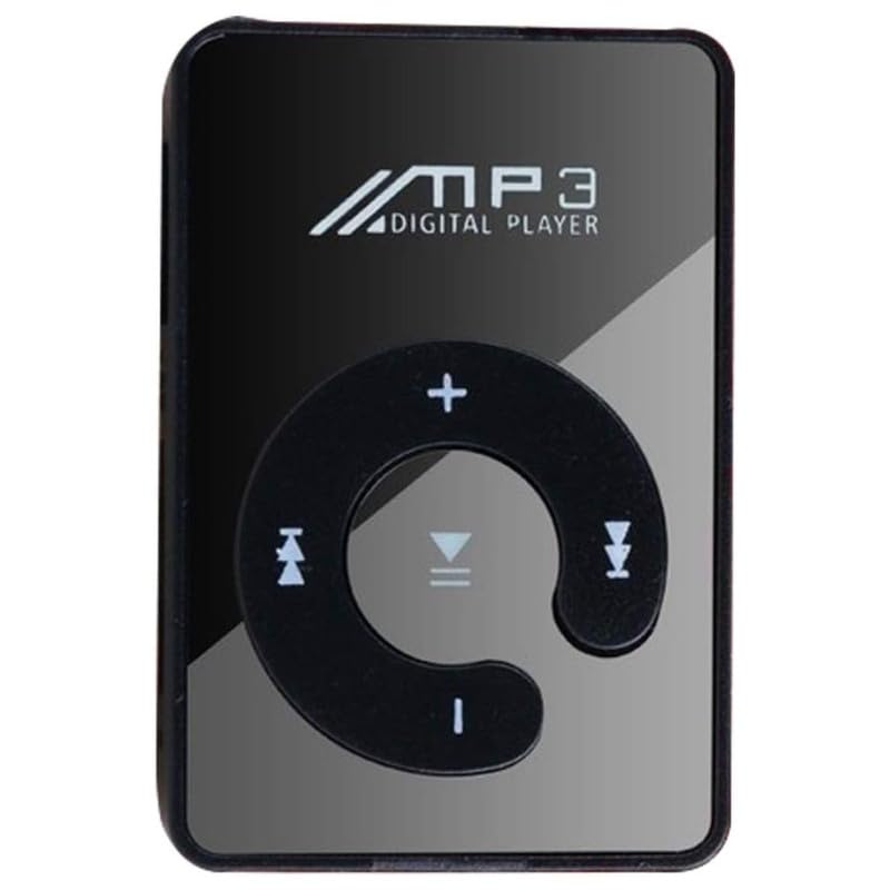 Drumstone 【Summer Season Offer Deal with 15 Years Warranty】 MP3 Player with Clip, Supports 8GB TF Card, Lightweight, USB Cable, and Earphones(Black)