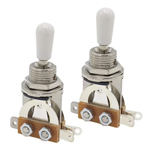 Cheerock 3-Way Toggle Switch Pickup Selector for Electric Guitar White