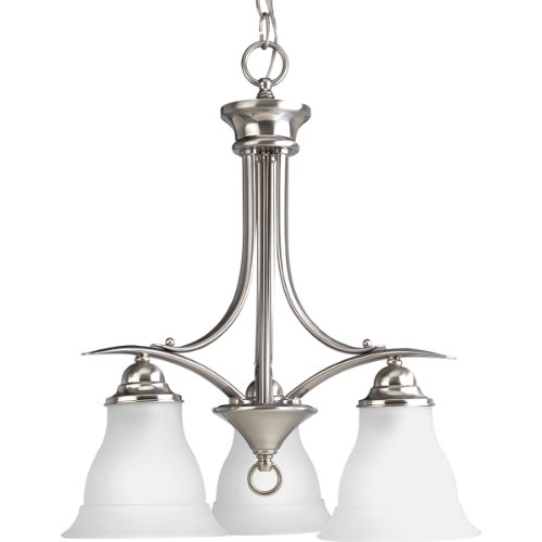 Progress Lighting P4324-09 Trinity Chandeliers, 19-Inch Diameter x 20-Inch Height, Nickel