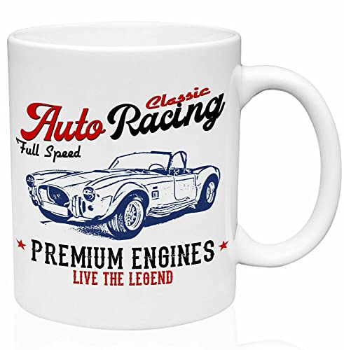 AC Cobra 1965 Auto Racing Gift - Taza de café de cerámica de alta calidad (tamaño: 11 onzas)