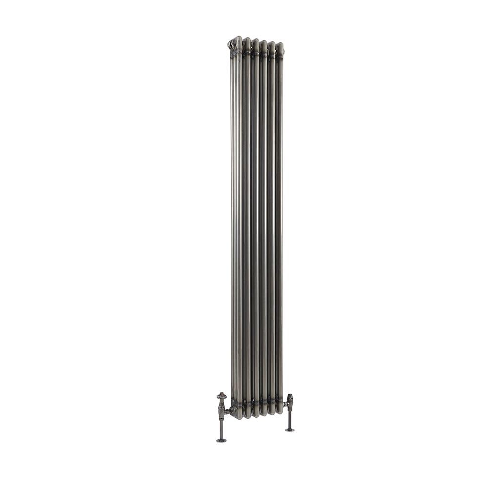 Milano Raw Metal Windsor Cast Iron Style Vertical Triple Column Radiator - 1800Mm X 290Mm