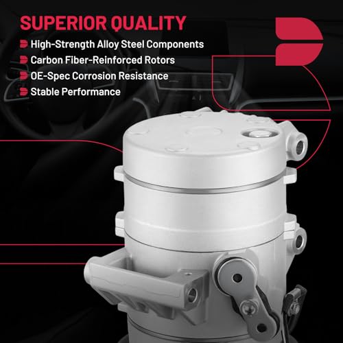 BDFHYK 68670 Air Conditioning A/C Compressor with Clutch Compatible with Ford Fusion 2006-2007 2.3L l4/ 3.0L V6, Compatible with Mercury Milan 2006-2007 2.3L l4/ 3.0L V6