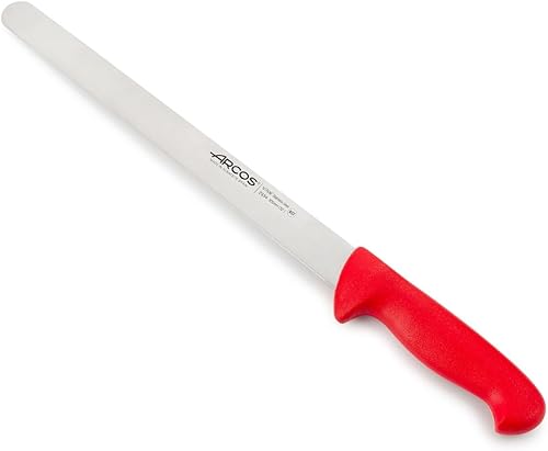 ARCOS Cuchillo para rebanarcuchillo jamón Nitrum Acero inoxidable y hoja de 11.811 in. Utilizado para cortar o tallar varios tipos de alimentos con