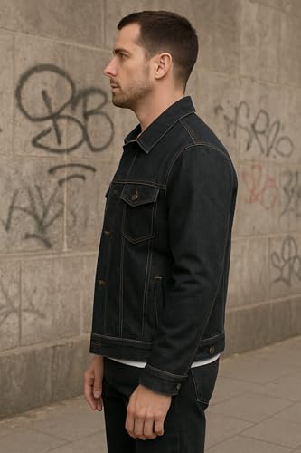Image of FUNDAY FASHION Regular Wear Full Sleeves Men's Denim Jacket