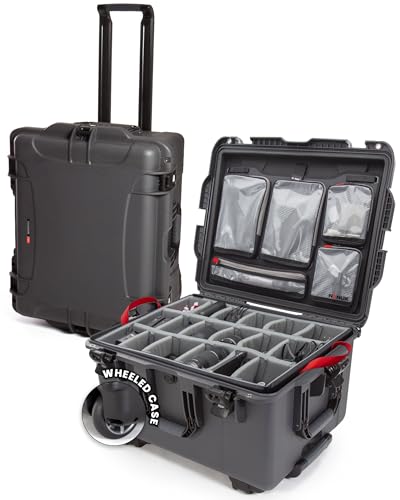 Image of NANUK 960 Pro Photo Kit - Waterproof Travel Camera Hard Case with Padded Dividers and Wheels, 25.4 inch x 20 inch x 14.5 inch Dustproof and Impact-Resistant, Ideal for Heavy Loads - Graphite