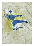 SplashArt Sport Handtuch Strandhandtuch Saunatuch Kuscheldecke Kunstvoll Karate II Sporth Größe 140 x 70 cm