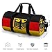 IRUOYA Flag German Coat of Arms Cylindrical Gym Bag 23L Oxford Duffle Storage Tote Waterproof Fitness Bag for Sport Swimming Yoga Overnight Travel